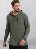 Soft Textured 100% Cotton Hoodie Hoodies coofandy Army Green S