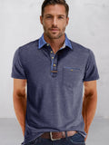 Everyday Relaxed Fit Polo Shirt Polos coofandy Navy Blue S