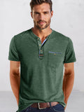 Classic Pure Ease Henley Shirt Shirts coofandy Green S