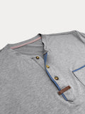 Classic Pure Ease Henley Shirt Shirts coofandy