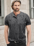 Vintage-Inspired Rips Henley Shirt Shirts coofandy Dark Gray S