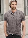 Vintage-Inspired Rips Henley Shirt Shirts coofandy Taupe S