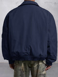 Casual Relaxed Fit Bomber Jacket Jackets coofandy
