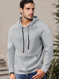 Comfy Relaxed Fit Waffle Hoodie Hoodies coofandy Light Gray S
