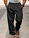 Casual Fleece Lined Sweatpants Sweatpants coofandy Black S