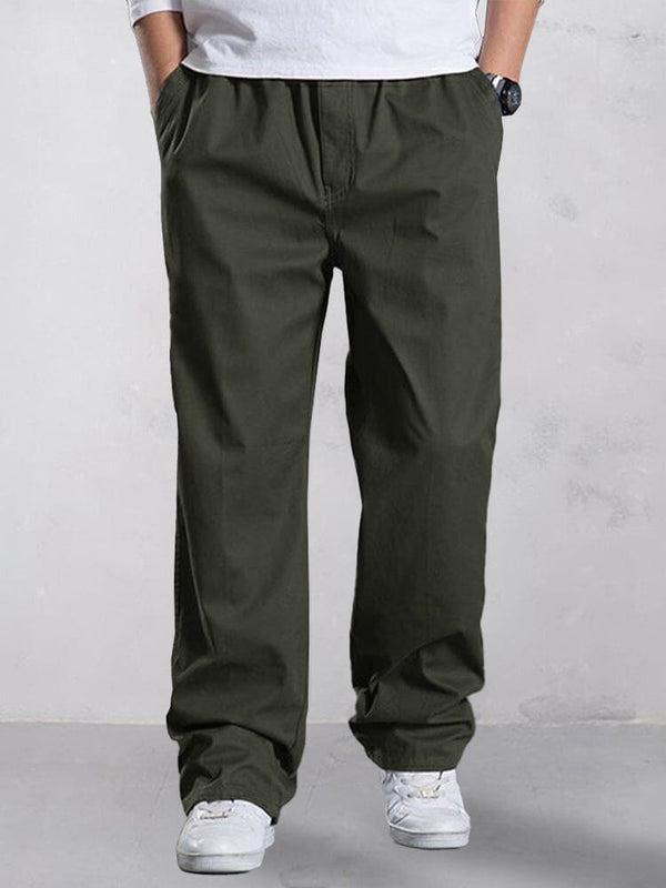 Versatile 100% Cotton Cargo Pants Pants coofandy Dark Green S