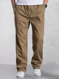 Versatile 100% Cotton Cargo Pants Pants coofandy Khaki S