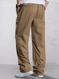 Versatile 100% Cotton Cargo Pants Pants coofandy