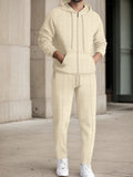 Comfy Waffle 2-Piece Tracksuit Sets coofandy Apricot S