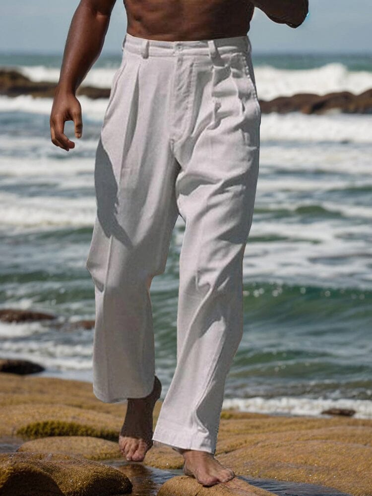 100% Linen Short Pants