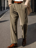 Luxe Comfy Velvet Suit Pants Pants coofandy Brown S