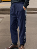 Stylish Paisley Side Corduroy Jogger Pants Pants coofandy