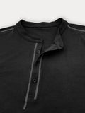 Regular Fit Cotton Henley Shirt Shirts coofandy