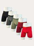 5 Pack Cotton Stretch Boxer Brief Accessories coofandy PAT4 S