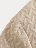 Casual Jacquard Textured Matching Set