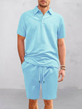 Comfort Fit Jacquard Textured 2-Piece Set