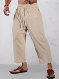 Relaxed Comfort Cotton Cropped Pants