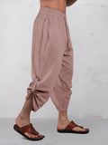 Relaxed Comfort Cotton Cropped Pants