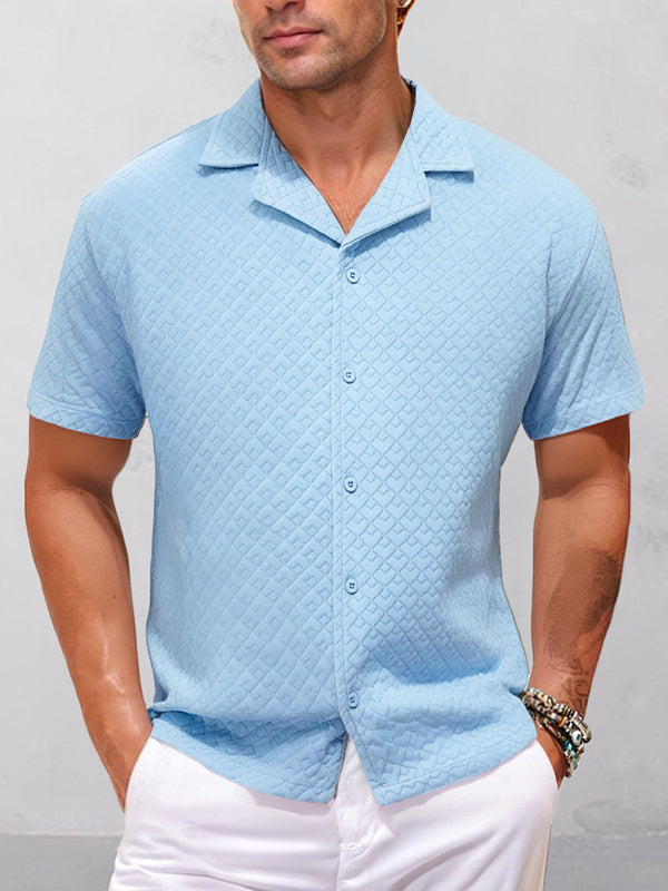 Smart Casual Textured Jacquard Shirt