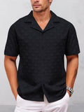 Stylish Floral Jacquard Textured Shirt