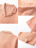 Stylish Lightweight Geometric Textured Shirt