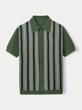Casual Summer Jacquard Knit Shirt