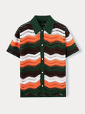 Trendy Openwork Crochet Knit Shirt