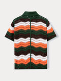 Trendy Openwork Crochet Knit Shirt