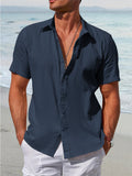 Loose Fit Textured 100% Cotton Shirt