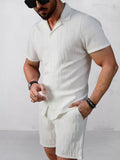 Urban Relaxed Fit Jacquard Textured Set