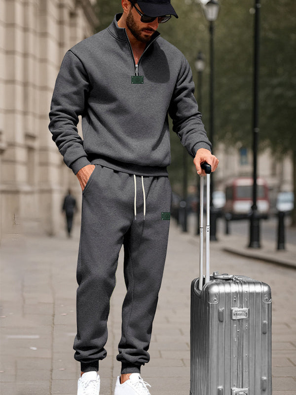 Athletic Comfort Fleece Sweatsuit Set