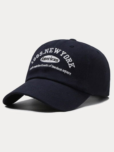 Cotton Adjustable Baseball Cap Hat coofandystore Navy Blue One Size(56-60) 
