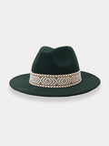 Fedora Hat with Removable Band Hat coofandy Dark Green F(56-58)