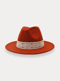 Fedora Hat with Removable Band Hat coofandy Dark Red F(56-58)