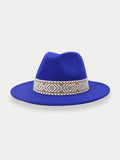 Fedora Hat with Removable Band Hat coofandy Blue F(56-58)