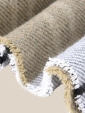 Soft Plaid Tassel Scarf Scarf coofandy
