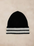 Warm Aesthetic Striped Knit Beanie Hat coofandy