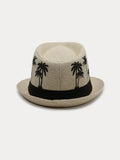 Summer Breezy Woven Fedora Hat Hat coofandy