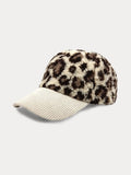 Leopard Polar Fleece Baseball Cap Accessories coofandystore PAT2 One Size