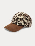 Leopard Polar Fleece Baseball Cap Accessories coofandystore PAT4 One Size