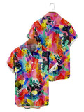 Graffiti Painted Cotton Linen Shirt Shirts coofandystore