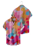 Graffiti Painted Cotton Linen Shirt Shirts coofandystore