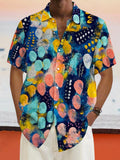 Graffiti Painted Cotton Linen Shirt Shirts coofandystore PAT8 S