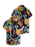 Graffiti Painted Cotton Linen Shirt Shirts coofandystore