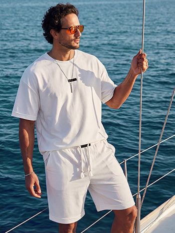 Athleisure Fusion T-Shirt Shorts Set