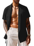 Casual 100% Cotton Shirt (US Only) Shirts coofandy Black S