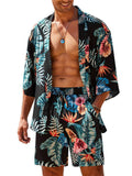 Casual Hawaiian Shirt Set (US Only) Beach Sets coofandy PAT4 S