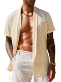 Casual 100% Cotton Shirt (US Only) Shirts coofandy Cream S