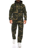 Casual 2-Piece Jogger Set (US Only) Sports Set coofandy Green Camo S