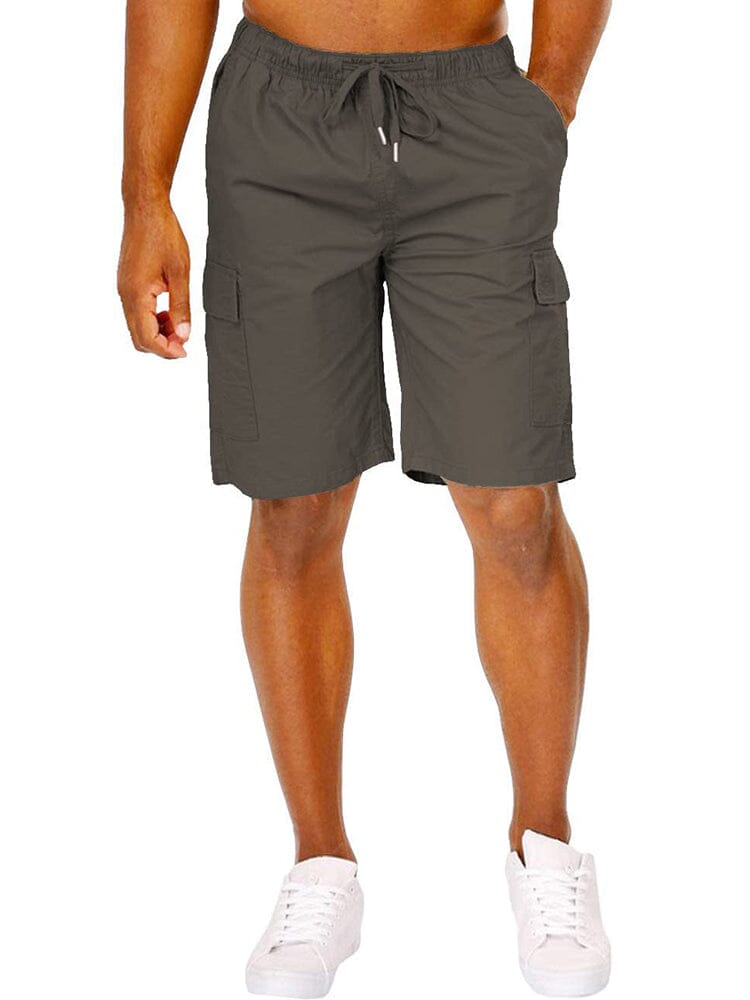 Casual Cotton Cargo Shorts (US Only) Shorts coofandy Grey S 